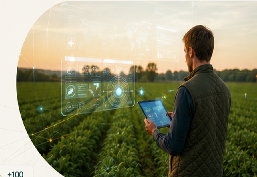 Experts agricoles sur le terrain